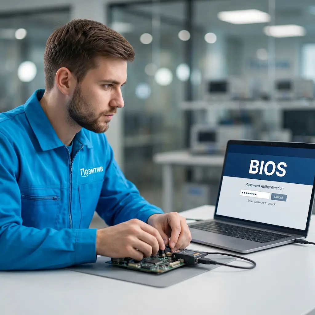 Снятие пароля BIOS ноутбука в Гурьевске