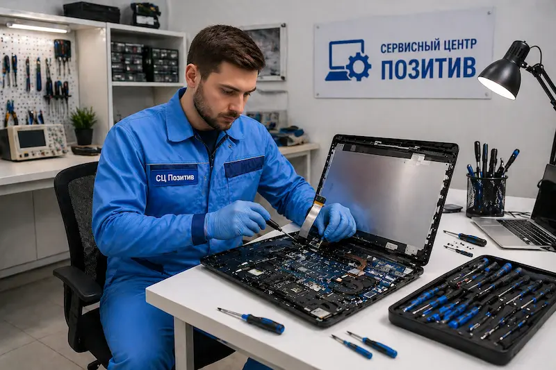 Замена шлейфа матрицы ноутбука в Гурьевске