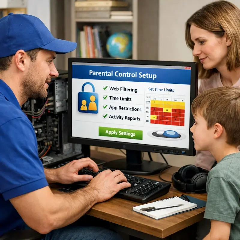 установка родительского контроля в Гурьевске