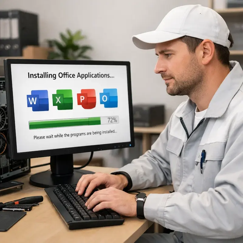 установка офисных программ на компьютер в Гурьевске