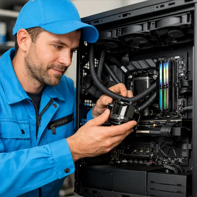 Установка СЖО на ПК в Гурьевске