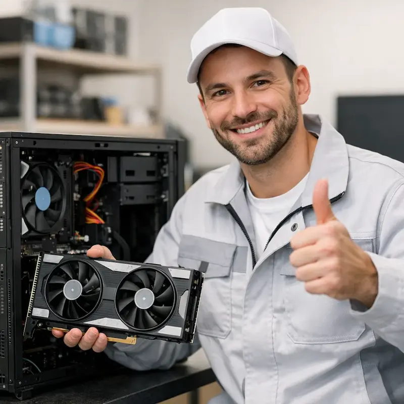 установка видеокарты на ПК в Гурьевске