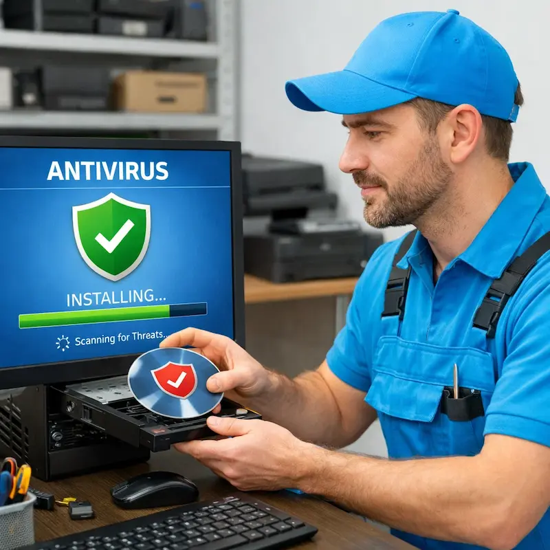 Установка антивируса в Гурьевске на дому