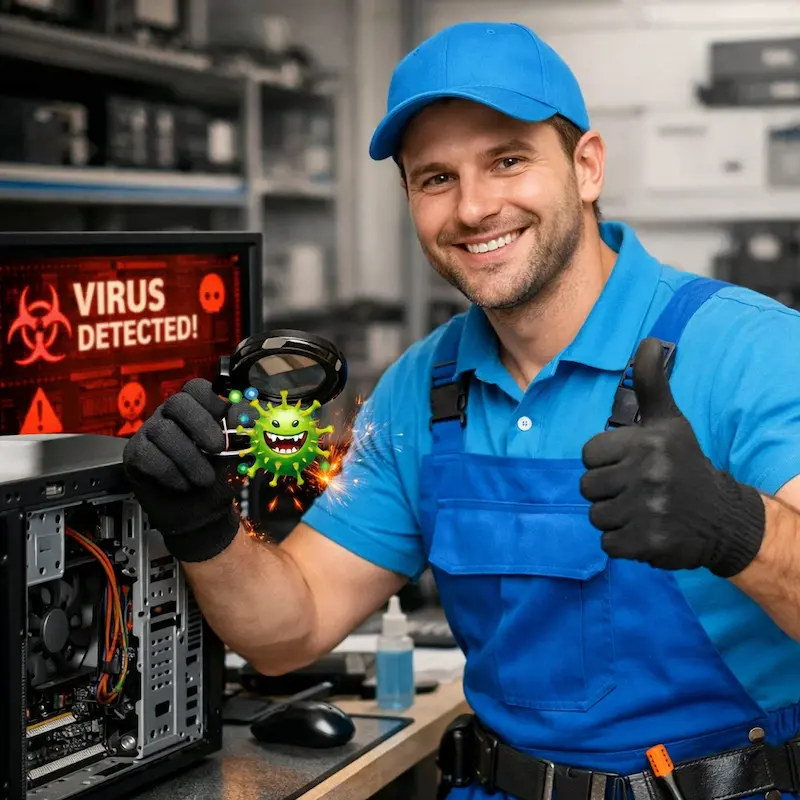 Удаление вирусов с компьютера в Гурьевске